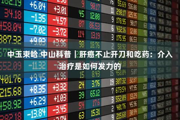 中玉束哈 中山科普|肝癌不止开刀和吃药:介入治疗是如何发力的